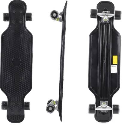 Strauss Edge Cruiser Skateboard | Longboard | PU Wheels with LED Light | 8 inch x 31 inch Skateboard
