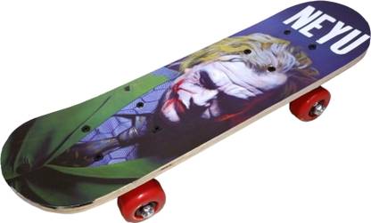 Neyu Big Joker Portable Wheels Skate Boards, Mini Cruiser Long Wave Board For Kids 17 inch x 5 inch Skateboard