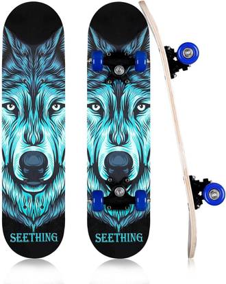 Star Work Skateboard Complete Learning and Balance, for Both Young Boys and Girls 5.5 inch x 22.8 inch Skateboard