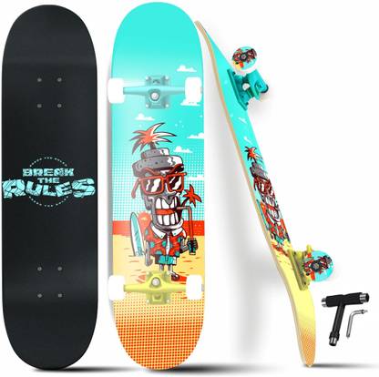 Jaspo Break the Rules (31"x8") 7-Layer Canadian Maple Double Kick Deck Concave 31 inch x 8 inch Skateboard