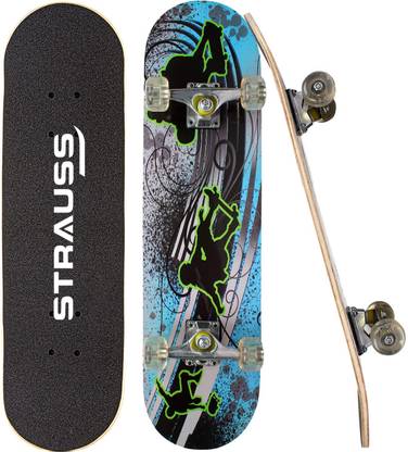 Strauss Bronx BT Skateboard | Skate Boards For Boys | Skateboards For Kids & Teens 8 inch x 31 inch Skateboard