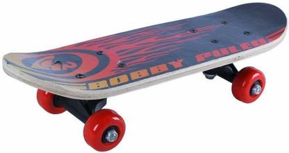 CountryLink Wooden Skateboard for Kids (Ideal for 3 to 8 Years Kids), Multicolour & Design 5 inch x 17 inch Skateboard
