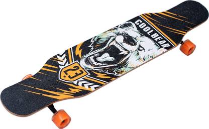 IRIS Maple Cool Bear Longboard Cruiser for Cruising, Carving, Free-Style and Downhill 42 inch x 9.5 inch Skateboard