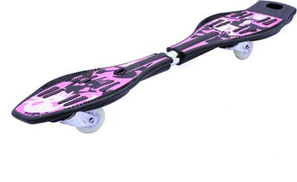 IRIS Portable Lightweight Pink Waveboard 8 inch x 33 inch Skateboard
