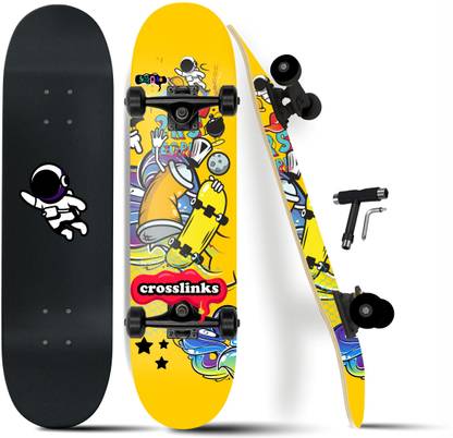 Jaspo Crosslinks (31"x8") 7-Layer Canadian Maple Double Kick Deck Concave 31 inch x 8 inch Skateboard