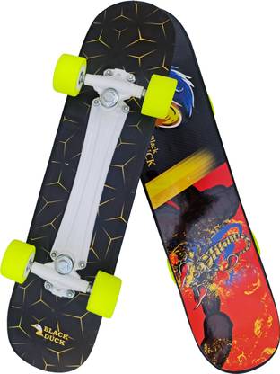 Jaspo Black Duck Fibre (26" X 6.5") Fully Assembled Skateboard (Suitable for All Age Group) - ANGREY GOOSE 26.5 inch x 6.5 inch Skateboard