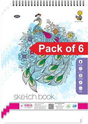 Overjoy Sketchbook For School College Art Lover 100 Pages, Sketch Pad