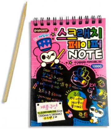 Partywala Colourfull Scratch Pad For Kids Pack of 4 Sketch Pad