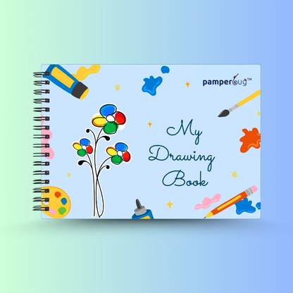 HOUSE OF COMMON My First Drawing and Coloring Book for Kids, Ideal for School Students A5 Sketch Pad