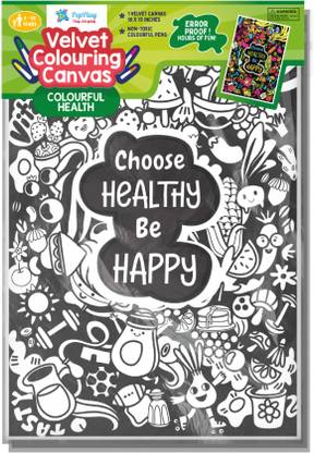 PepPlay Velvet Colouring Canvas – COLOURFUL HEALTH Sketch Pad