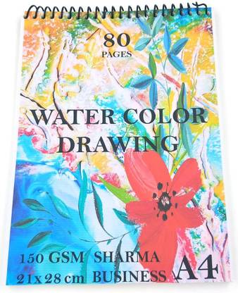 PerDay A4 Sketchbook For Kids Set of 1, Size 28x21 cm 80 Pages Smooth Paper Sketch Pad