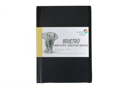 BRuSTRO Artists Sketch Book A6 Size Stitched Bound 160 Pages 110 GSM (Acid Free) Sketch Pad