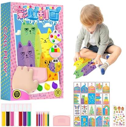 Clefairy 20 Pcs DIY Rainbow Scratch Art, Upgraded Rainbow Scratch Art Sketch Pad