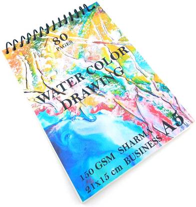 KRASHTIC A5 Sketchbook Top Spiral Bound Artist Sketch Pad Idea For Kids Set of 1 Sketch Pad