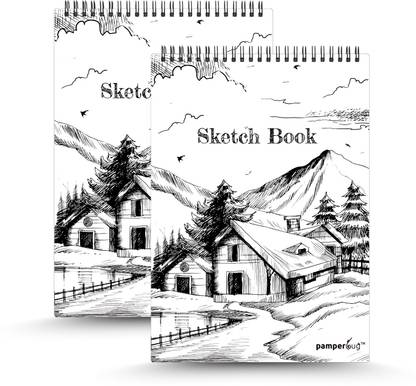 HOUSE OF COMMON A4 Sketchbook 52 Pages, Sketchpad for Artist, Students and Kids Drawing Sketch Pad
