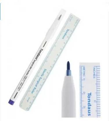 Shield plus Dual Tip Skin Marker for Tattoo Artists and Medical Professionals 0.5mm-1.0mm Nib Sketch Pens  with Washable Ink