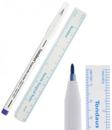 Shield plus Tondaus Surgical Skin Marker Pen Single Use For Medical Purpose 0.5MM Nib Sketch Pens  with Washable Ink