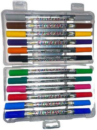 DN LUXURIOUS 12 EXTRA LARGE CALLIGRAPHY INK Nib Sketch Pen