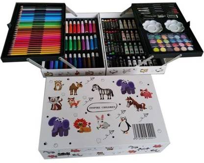 MARVELRY Painting Box 145 Pieces | Art Painting Box for Kids & Adults SUPER NIB Nib Sketch Pen