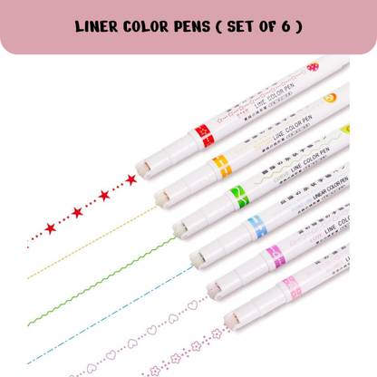 Extraposh LINER COLOR PENS PATTERN PENS Nib Sketch Pen