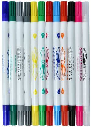 Shield plus Squidster Skin Marker Tattoo with Two Tips Skin Marker Tattoo skin marker Nib Sketch Pens  with Washable Ink