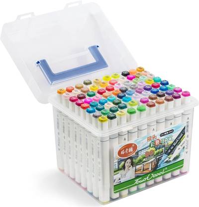 Like it 80Dual Tip Art Marker Color for Painting Sketching Calligraphy Drawing Twin Head