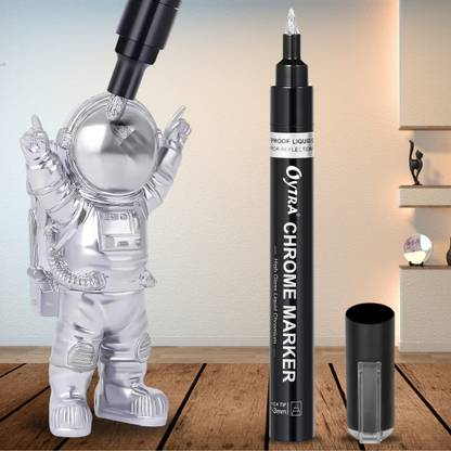 OYTRA 1 Liquid Mirror Chrome Marker 1mm Tip Paint Markers for on Any Surface DIY Nib Sketch Pens