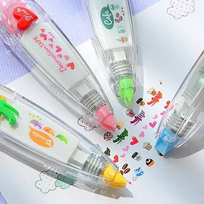 Weird Shop Weird Shop DIY Lace Correction Tape Press-Type Nib Sketch Pens