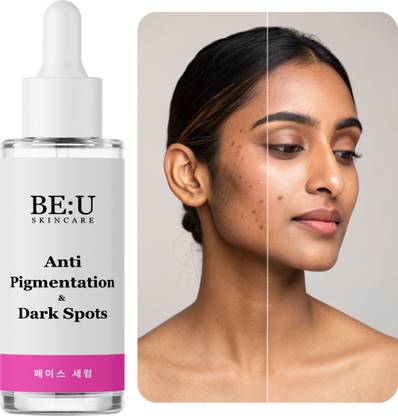 Be U Anti-Pigmentation Serum for Face – Dark Spot Remover with Kojic Acid, Vitamin E – Glowing Skin