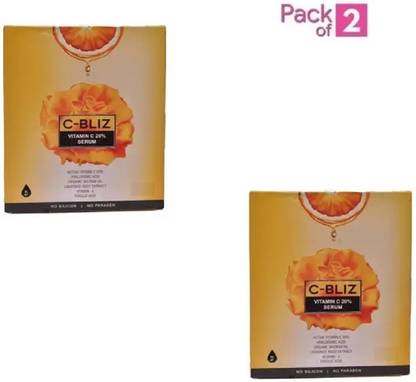 C BLIZ VIATMINE C 20%/Daily Glow Face Serum & Turmeric for Radiant Skin serum ( PACK OF 2 )