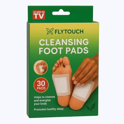 FlyTouch Natural Foot Care Patches Pack of 30 for Sleep Support, Wellness & Stress Relief