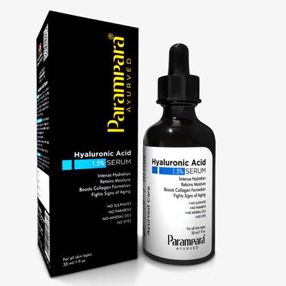 Parampara Ayurved 1.5% Hyaluronic Acid Face Serum Skin Hydration with Glowing & Radiant Soft Skin