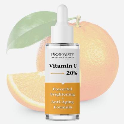 RoseBrite Advanced Brightening Serum – Vitamin C 20%, HA, Kojic Acid & Niacinamide for Spotless, Glowing Skin