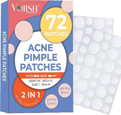 VOIISH Pimple Acne Removal Absorbs Puss Overnight For All Skin (Patches 72) (40 g)