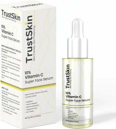 Trustskin 10% Vitamin C Serum With Alpha Arbutin & Turmeric Ext. For Skin Brightening