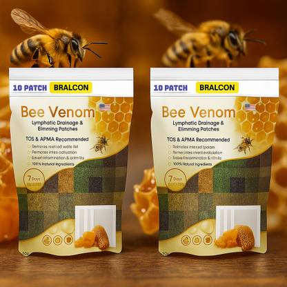 BRALCON Bee Venom Detox Foot Patches – Stress Relief Formula, Face Cream and Gel