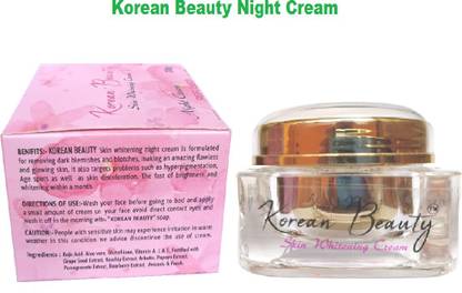 Korean Beauty Night Cream For Skin Fairness & Glow