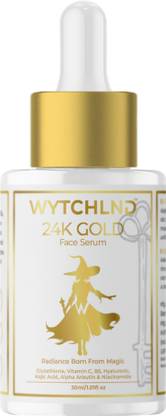 wytchlnd 5% Niacinamide 24K Gold Face Serum for Brighten Hydrate & Rejuvenate