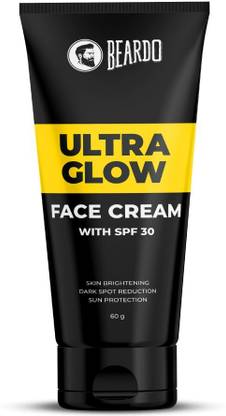 BEARDO Ultraglow All in One Face Cream For Men with SPF 30 | Skin Brightening Face Cream | Dark Spot Reduction | Sun Protection |