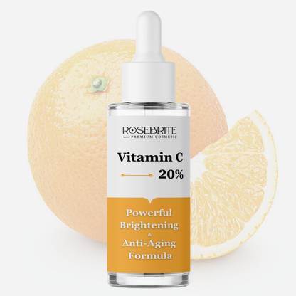 RoseBrite Bright & Firm Serum – Vitamin C 20%, HA & Niacinamide Work Together to Diminish Wrinkles & Lift Skin