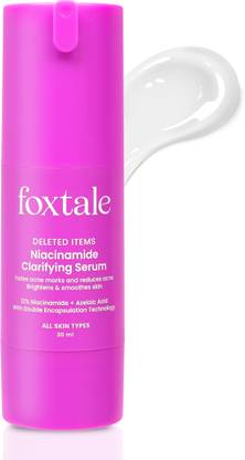 Foxtale 12% Niacinamide Face Serum with Azelaic Acid For Clear, Bright Skin & Acne Marks