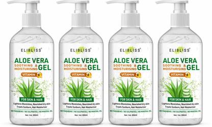 ELIBLISS Aelovera Gel | 100% Pure Aloe Vera Gel for glowing Face, Skin & Hair