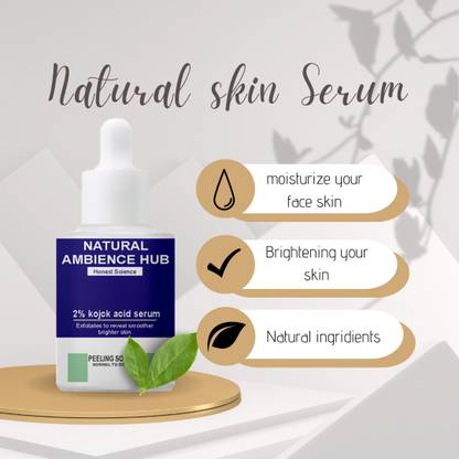 Natural ambience hub 2% Kojic Acid Face Serum I With 1% Alpha Arbutin & Dark Spots