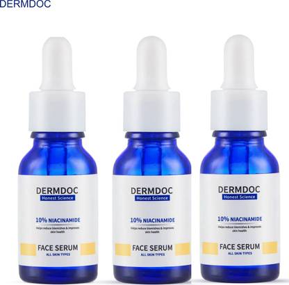 DermDoc Niacinamide 10% – Combo of 3 Glow Serums