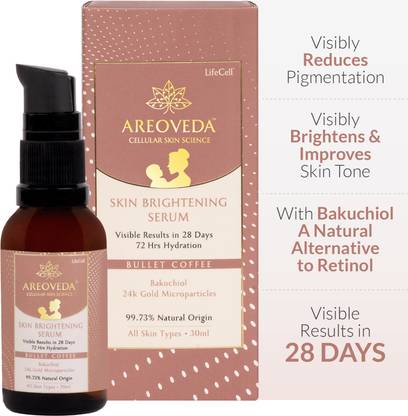 Areoveda Skin Brightening Serum With Bakuchiol, Visibly Reduces Pigmentation In 28 Days