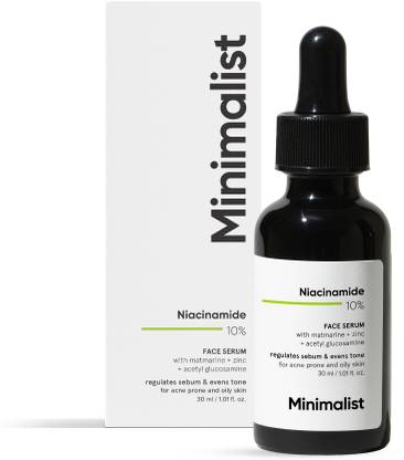 मिनिमलिस्ट 10% Niacinamide Face Serum for Acne Marks, Blemishes & Acne Prone Skin
