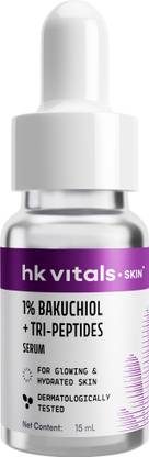 HK VITALS 1% Bakuchiol Serum, 15 ml | Retinol Alternative, for Glowing & Hydrated Skin, Boosts Collagen Production, All Skin Types
