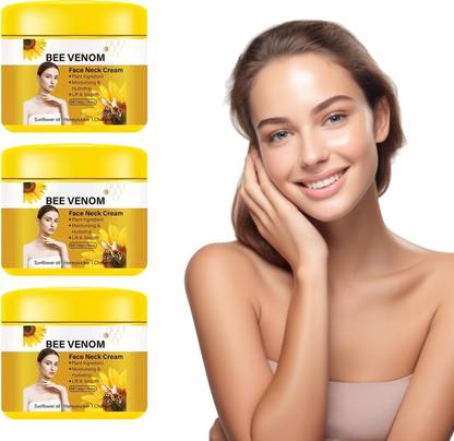 CHITAAKSH Bee Venom Skincare – 3 Pack Face & Neck Cream – 50g Each