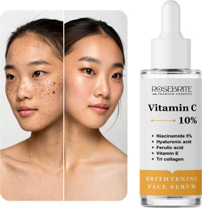 RoseBrite Glow Rejuvenating Vitamin C Serum – Evens Skin, Softens Texture & Reduces Spots