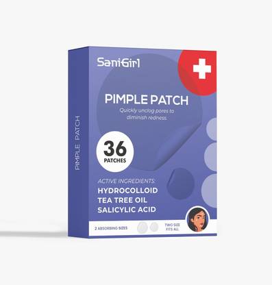 SaniGirl Acne Pimple Patches 36 Dots Invisible Facial Dots with Hydrocolloid